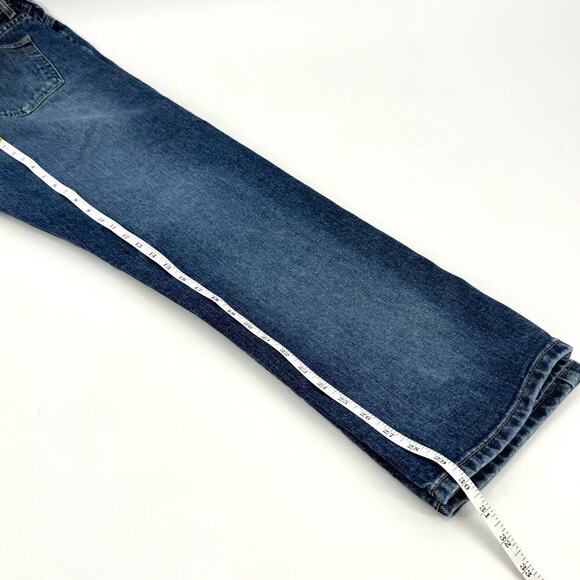 Calvin Klein Vintage 90s Low Rider Omega Pocket Jeans All Over Sandblast Size 11 - Picture 10 of 11